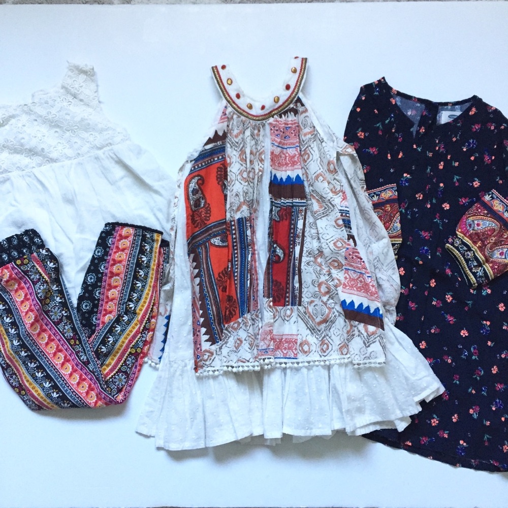 Girls 4T/5T Boho Dress/Outfit Lot